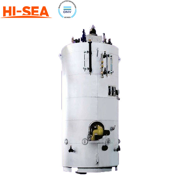 Marine Vertical Smoke Tube Exhaust Gas Boiler